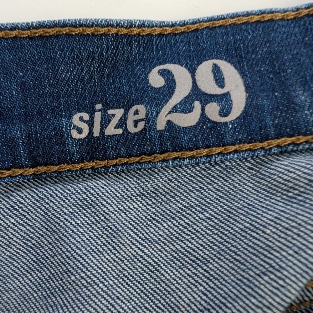 J Crew 29 Indigo Denim Jean Shorts Raw Hem Distressed